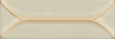 A close-up of a Subway Wall Tile TL 06429 C Mariner Honey Highlighter 12 x 4 inch Ceramic Glossy Finish - 8 mm | Suitable for Accent / Feature Walls, Bathroom, Kitchen Wall & Backsplashes with a Glossy finish available at Material Depot in Bangalore